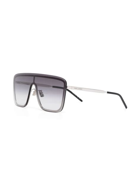 saint laurent oversized shield sunglasses